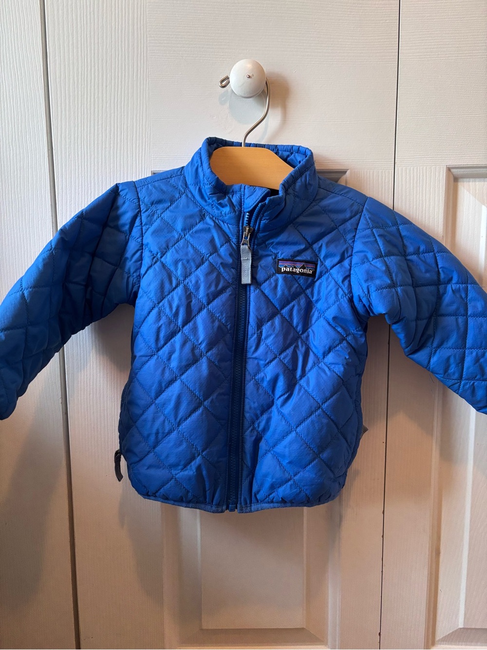 Patagonia Kids Blue Quilted Puffer Jacket